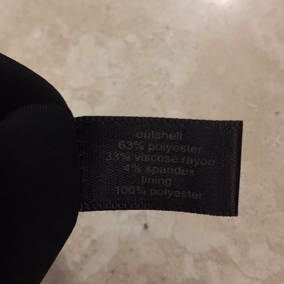 Black pencil skirt with vegan leather accent Sz 8 - Picture 5 of 5